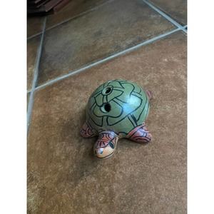 Turtle Handpainted Statue and Pen Holder